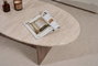 Nordure Mesa de café Orba - Travertino, Venezia Walnut